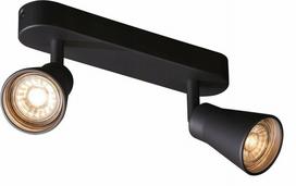Šviestuvas lubų SLV Avo CW, GU10, 2 x 50 W, juoda sp.