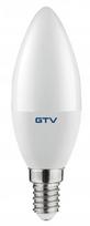 Lemputė GTV LED, C37, 4000 °K, E14, 8 W, 700 lm