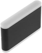 Sieninis lauko šviestuvas GTV Valla, 12W, LED, IP54, juoda sp., 3 cm x 11.6 cm