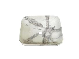 Vonios praustuvas Domoletti, 50 cm x 40 cm x 14 cm, balta sp./pilka sp.