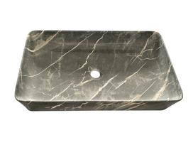 Vonios praustuvas Domoletti, 61.5 cm x 35 cm x 11 cm, juoda sp./pilka sp.
