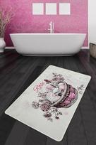 Vonios grindų kilimėlis Foutastic Rose Basket 359CHL5103, įvairių spalvų, 80 cm x 100 cm