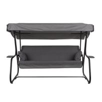 Lauko sūpynės Patio Vita Black Edition, juoda sp./pilka sp., 220 cm x 134 cm x 157 cm