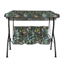 Lauko sūpynės Patio Tora Black Edition, juoda sp./žalia sp., 175 cm x 95 cm x 140 cm