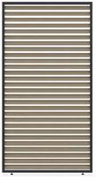 Žaliuzinė siena pavėsinei, 123.5 x 235.5 cm, ruda sp.