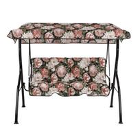 Lauko sūpynės Patio Tora Black Edition, juoda sp./žalia sp./rožinė sp., 175 cm x 95 cm x 140 cm