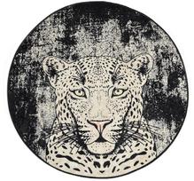 Vonios grindų kilimėlis Foutastic Tiger 359CHL4153, juoda sp./kreminė sp., 140 cm x 140 cm, Ø 140 cm