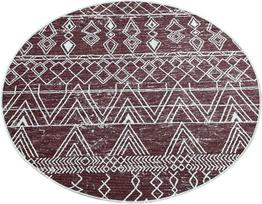 Vonios grindų kilimėlis Foutastic Straordinario 359CHL4920, ruda sp./balta sp., 140 cm x 140 cm, Ø 140 cm