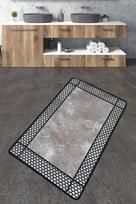 Vonios grindų kilimėlis Foutastic Beja 359CHL5187, juoda sp./pilka sp., 120 cm x 70 cm