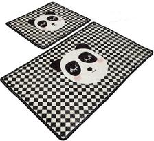 Vonios kilimėlių rinkinys Foutastic Kareli Panda 359CHL2502, įvairių spalvų, 100 cm x 60 cm