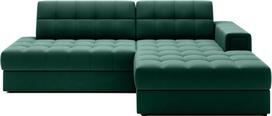 Kampinė sofa - lova Blezalt Lukso, žalia sp., dešininė, 240 x 150 cm x 82 cm