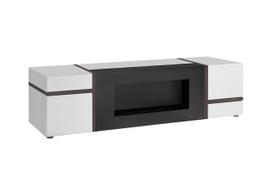 Televizoriaus spintelė ASM Cross Cross, balta sp., 150 cm x 50 cm x 50 cm