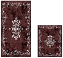 Vonios kilimėlių rinkinys Foutastic 510616 299ANR1695, bordo sp., 60 cm x 150 cm