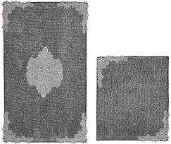 Vonios kilimėlių rinkinys Foutastic 394ANR1499, antracito sp., 100 cm x 60 cm