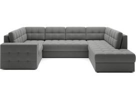 Kampinė sofa - lova Blewett Sola, pilka sp., dešininė, 299 x 198 cm x 82 cm