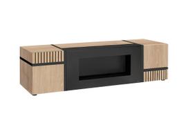 Televizoriaus spintelė ASM Cross Cross, ąžuolo sp., 150 cm x 50 cm x 50 cm