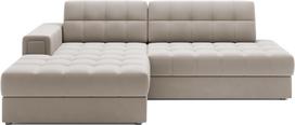 Kampinė sofa - lova Blezalt Sola, smėlio sp., kairinė, 240 x 150 cm x 82 cm