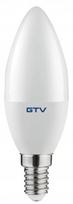 Lemputė GTV LED, C37, 3000 °K, E14, 8 W, 700 lm