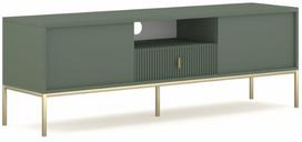 Televizoriaus spintelė Maggiore MA01, aukso sp./žalia sp., 154.5 cm x 39 cm x 52.4 cm