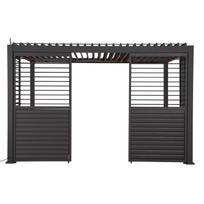 Žaliuzinė siena pavėsinei Home4you Mirador, 93 cm, tamsiai pilka sp.