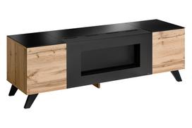 Televizoriaus spintelė ASM Thin Thin, ruda sp./juoda sp., 150 cm x 45 cm x 47 cm