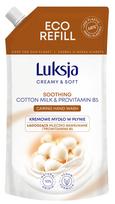Skystas muilas Luksja papildymas COTTON MILK AND VITAMINS 400ml