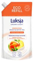 Skystas muilas Luksja papildymas PEACH AND WHITE TEA 400ml