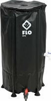 Lietaus vandens talpykla Flo T89700, 78 cm, Ø 40 cm, polivinilchloridas (pvc)/polipropilenas (pp), juoda sp.