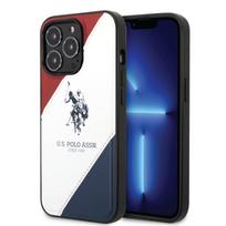 Telefono dėklas U.S. Polo Assn. Double Horse, Apple iPhone 14 Pro, mėlyna sp./balta sp./raudona sp.