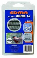 Statybinė kabė Edma Omega 16, 16 mm x 1.3 mm, 2500 vnt.