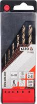 Metalo grąžtų rinkinys Yato YT-41602, metalas, hss-co, hex, 2 mm x 11.7 cm