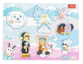 Medinė dėlionė Trefl Ice Castle 61633, 22 cm x 29.5 cm, 8 vnt., įvairių spalvų