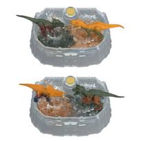 Figūrėlių rinkinys, su priedais Mattel Jurassic World Dino Reveal Battle Arena, įvairių spalvų