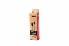 Laidas Toti, 1 x USB Type C/1 x USB Type-A, 100 cm, juoda sp.