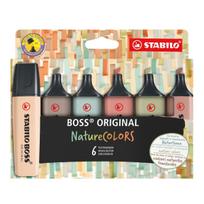 Teksto žymeklis Stabilo Boss Original, įvairių spalvų, 6 vnt.