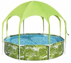 Baseinas, laukui, karkasinis Bestway Splash In Shade, žalia sp., 244 x 51 cm