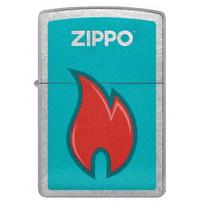 Žiebtuvėlis Zippo Flame 48495, mėlyna sp./sidabro sp.