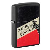 Žiebtuvėlis Zippo Windy 48499, juoda sp./raudona sp.