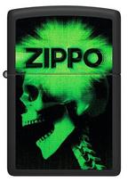 Žiebtuvėlis Zippo Cyber 48485, juoda sp./žalia sp.