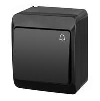 Skambučio mygtukas Elektro-Plast Hermes 0337-09, 1 kl., juoda sp.