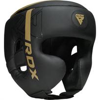 Bokso šalmas RDX Head Guard F6 HGR-F6MGL-S, aukso sp./juoda sp., S