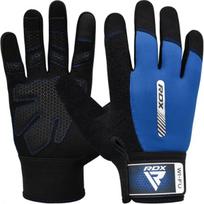 Treniruočių pirštinės RDX W1 Full, mėlyna sp./juoda sp., S