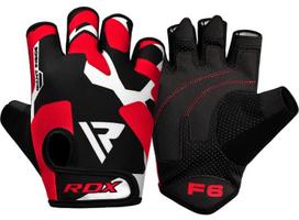 Pirštinės be pirštų RDX F6, juoda sp./raudona sp., XL