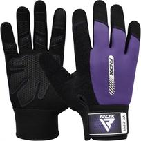 Treniruočių pirštinės RDX W1 Full, juoda sp./violetinė sp., S
