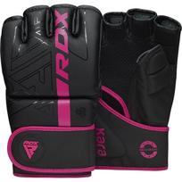 MMA pirštinės RDX Grappling F6 Matte GGR-F6MP-M, juoda sp./rožinė sp., M