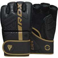 MMA pirštinės RDX Grappling F6 Matte GGR-F6MGL-S, aukso sp./juoda sp., S