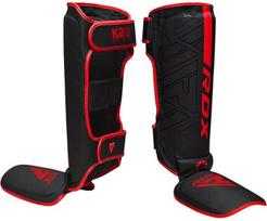 Blauzdų ir pėdų apsauga RDX F6 SGR-F6MR-XL, juoda sp./raudona sp., XL