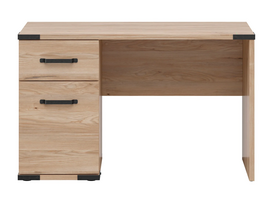 Rašomasis stalas su spintele Lara S463-BIU1D1S-JBE, 117 cm x 58 cm, 73.5 cm, ruda sp.