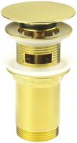 Dugno vožtuvas praustuvui Deante Click-Clack NHC_R10U, click clack funkcija, brushed gold