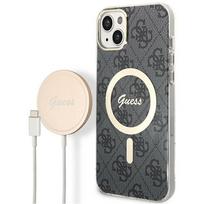 Telefonų dėklų ir įkroviklių komplektas Guess GUBPP14SH4EACSK, Apple iPhone 14, juoda sp.